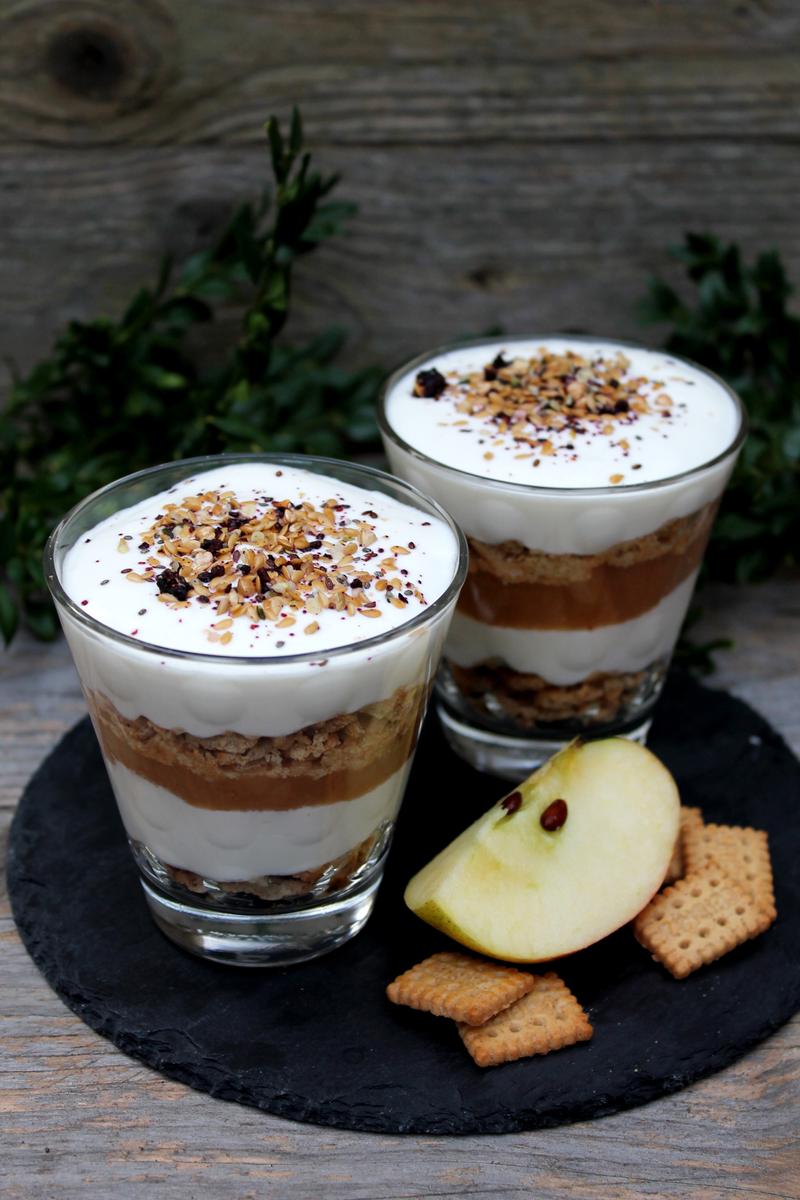 Rezeptbild: Apfelmus-Joghurt-Schichtdessert