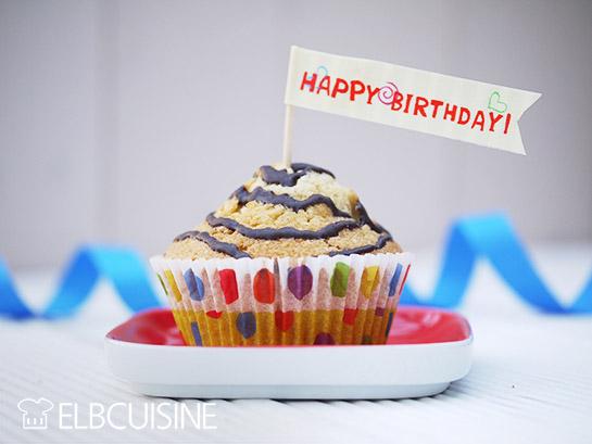 Rezeptbild: Stracciatella-Muffins zum Geburtstag – das Rezept für Paul!