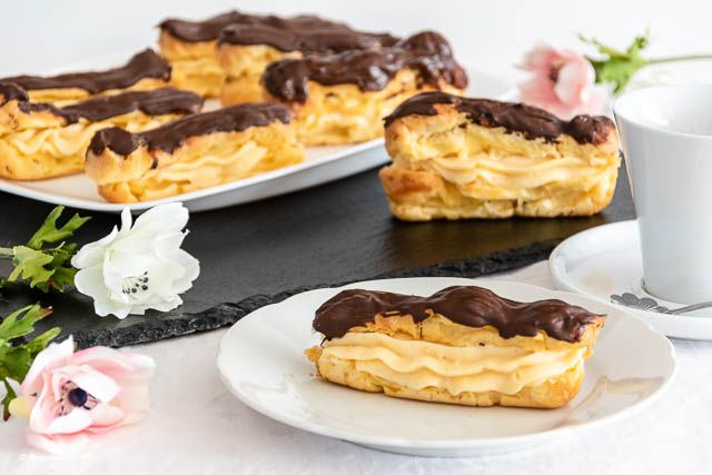Rezeptbild: Eclairs mit Creme Patissiere