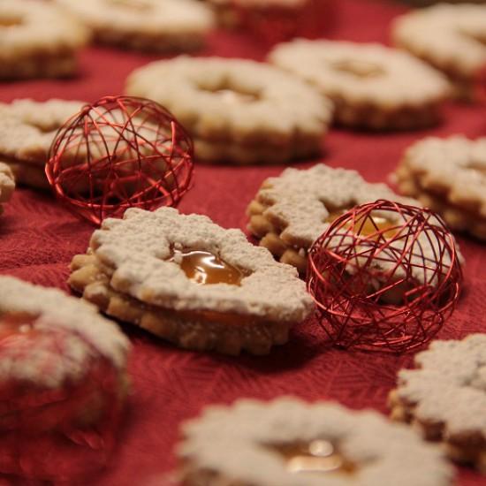 Rezeptbild: Linzer-Vanillesternaugen