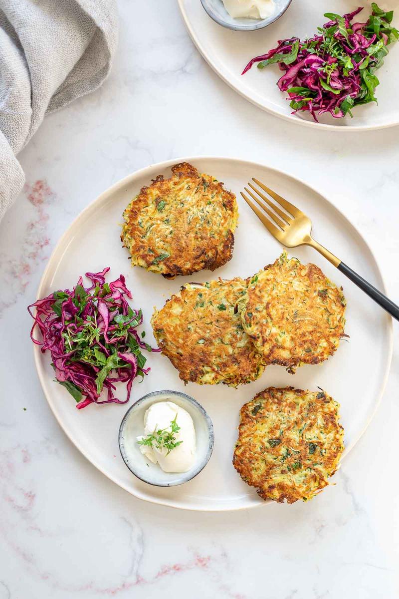 Rezeptbild: Sellerie-Kartoffel-Rösti mit Kräutern