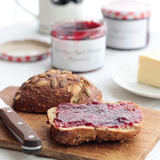 Rezeptbild: Zwetschgen-Apfel-Brombeer-Marmelade