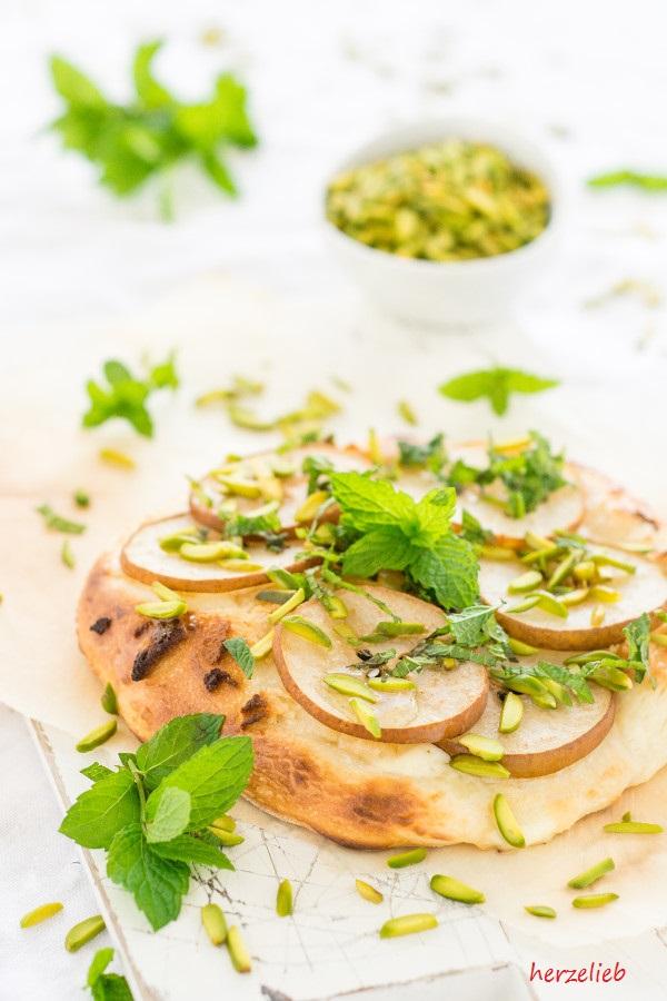 Rezeptbild: Birnen Pizza