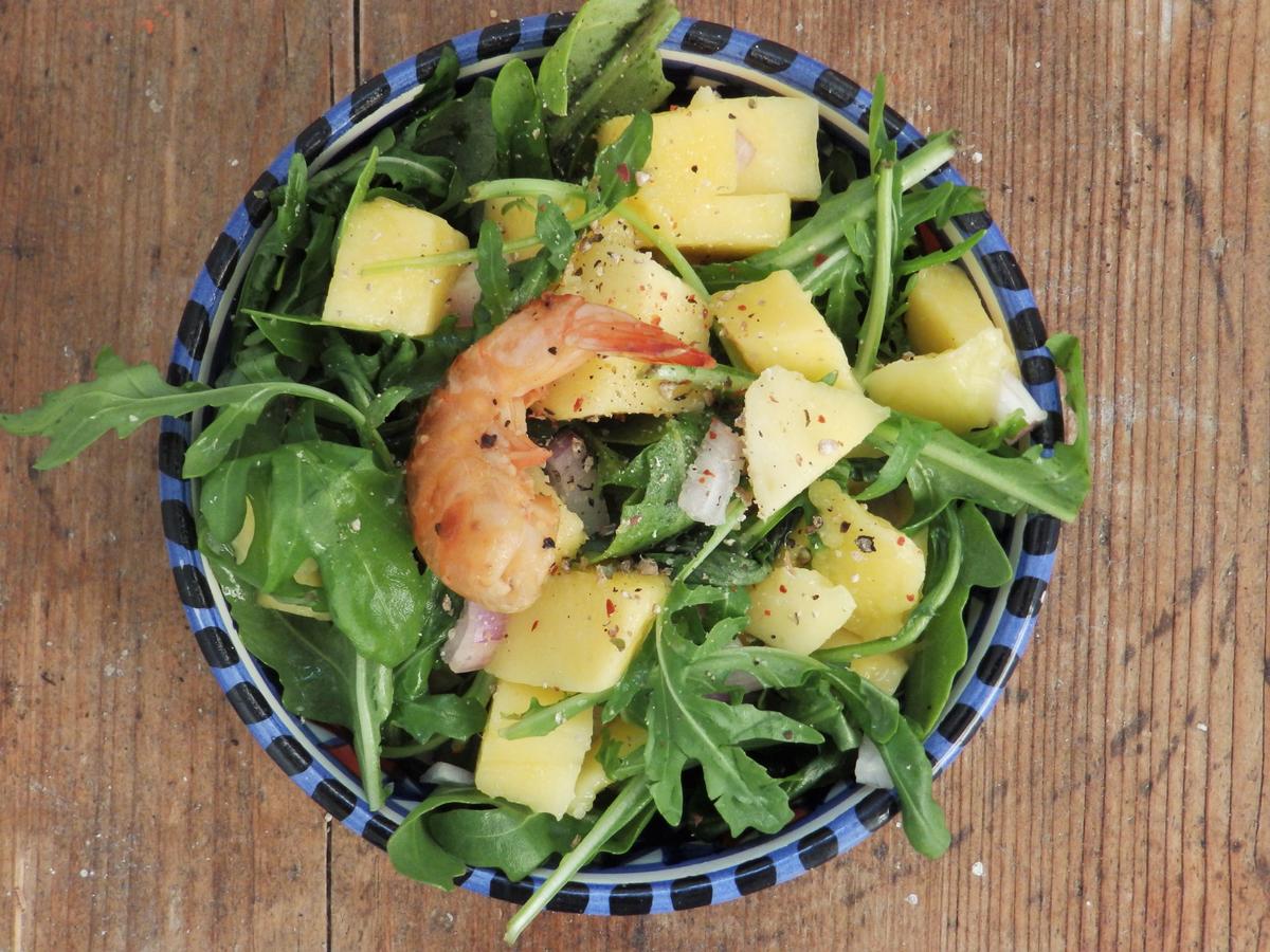 Rezeptbild: Rucolasalat mit Mango