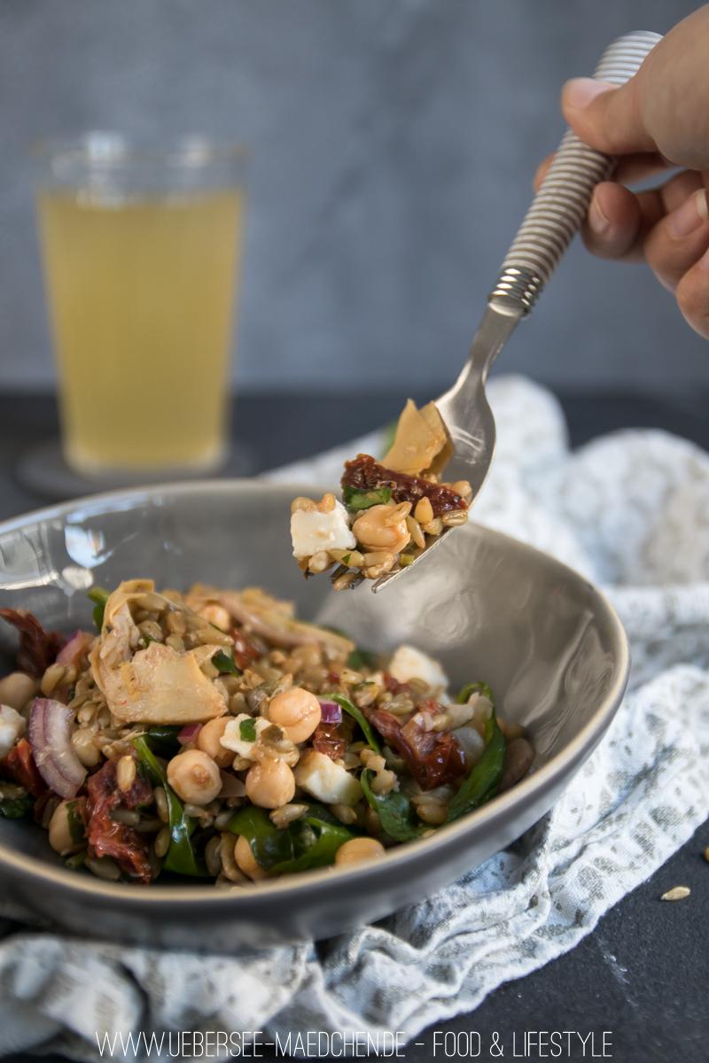 Rezeptbild: Mediterraner Grünkern-Salat