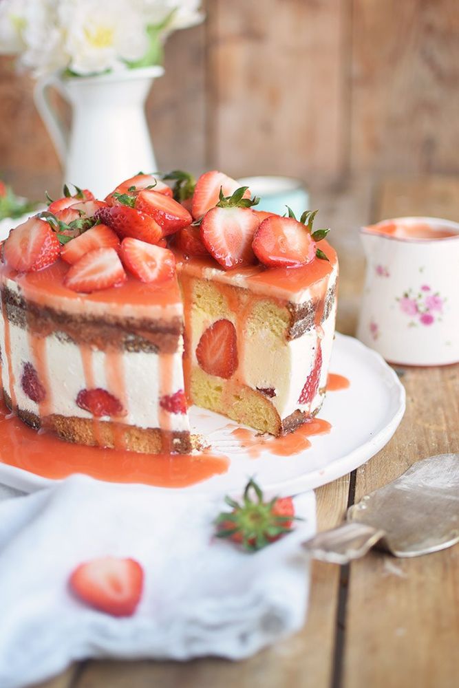 Rezeptbild: Erdbeertorte mit Quark