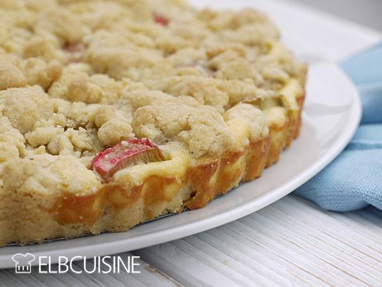 Rezeptbild: Rhabarbertarte – crunchig und fruchtig!