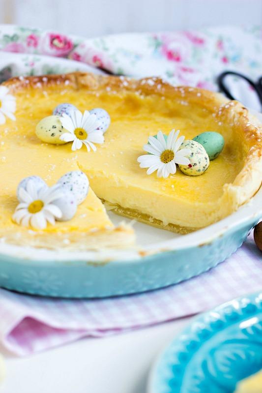 Rezeptbild: Schnelle Eierlikör-Blätterteig-Tarte
