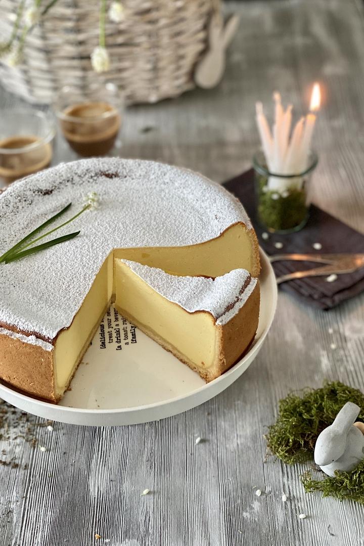 Rezeptbild: Einfacher Zitronen-Mascarpone-Käsekuchen