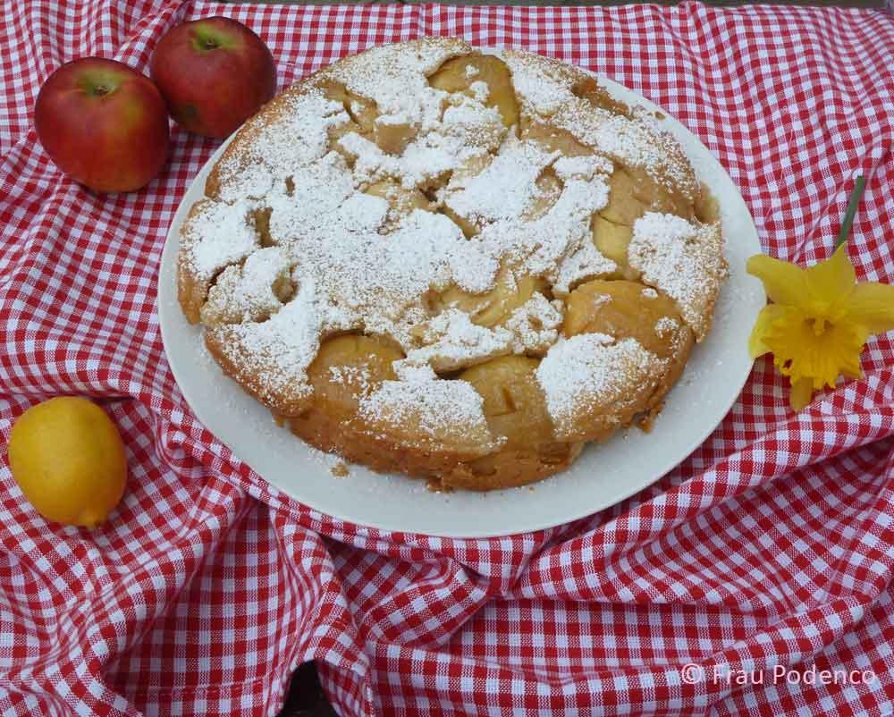 Rezeptbild: Gestürzter Apfelkuchen