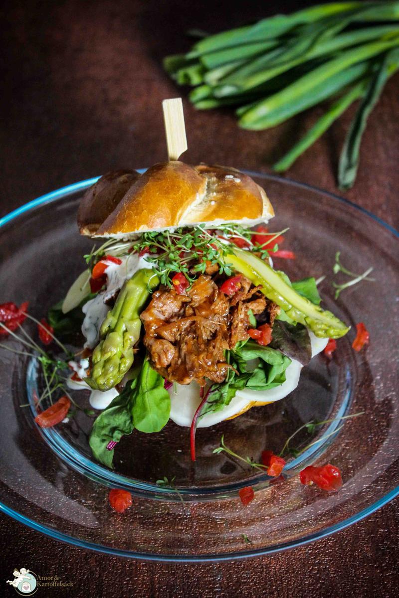 Rezeptbild: Pulled Beef Burger
