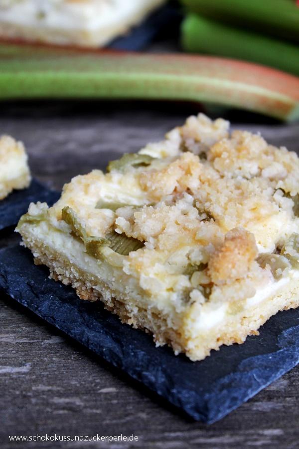 Rezeptbild: Rhabarber-Käsekuchen vom Blech