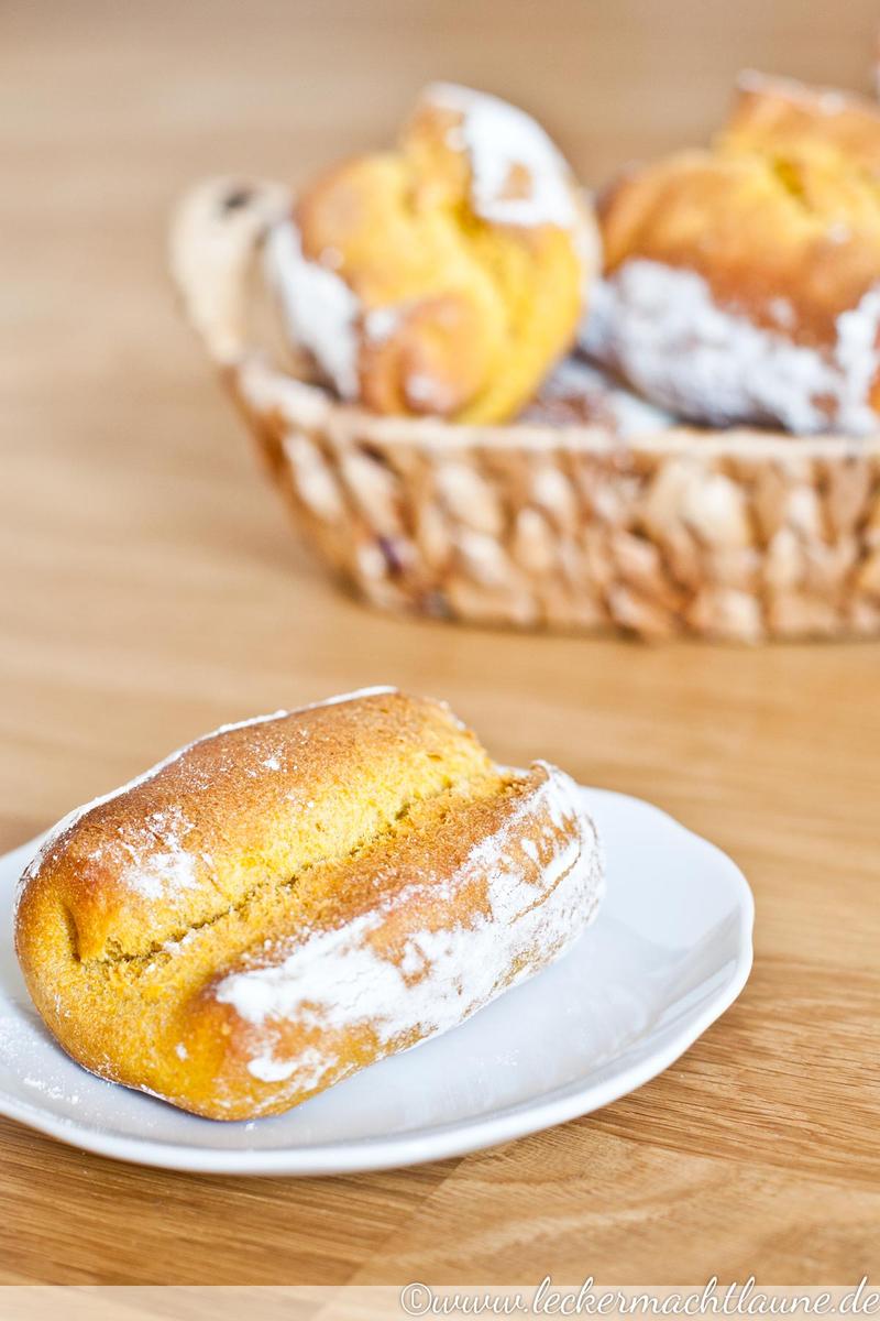 Rezeptbild: Kürbis-Brötchen über Nacht