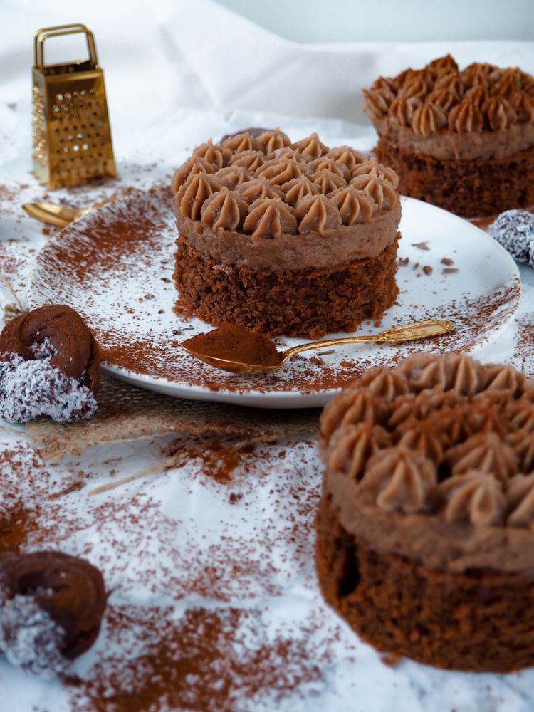Rezeptbild: Lebkuchen Schokoladen Tiramisu Törtchen