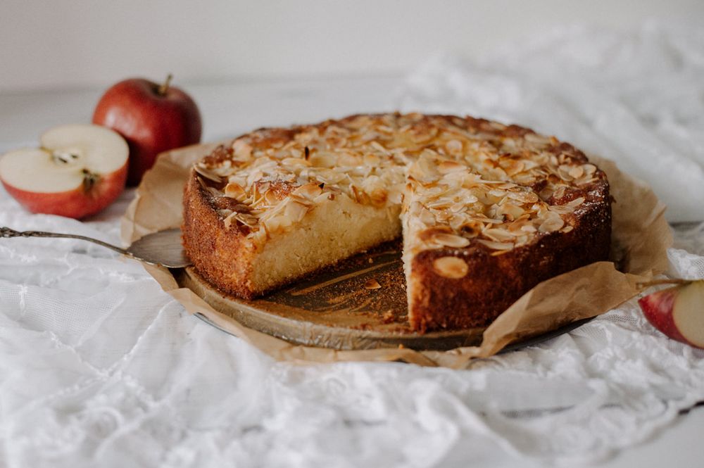 Rezeptbild: APFELKUCHEN MIT MANDELN „SCHLEMMERBOMBE“ 