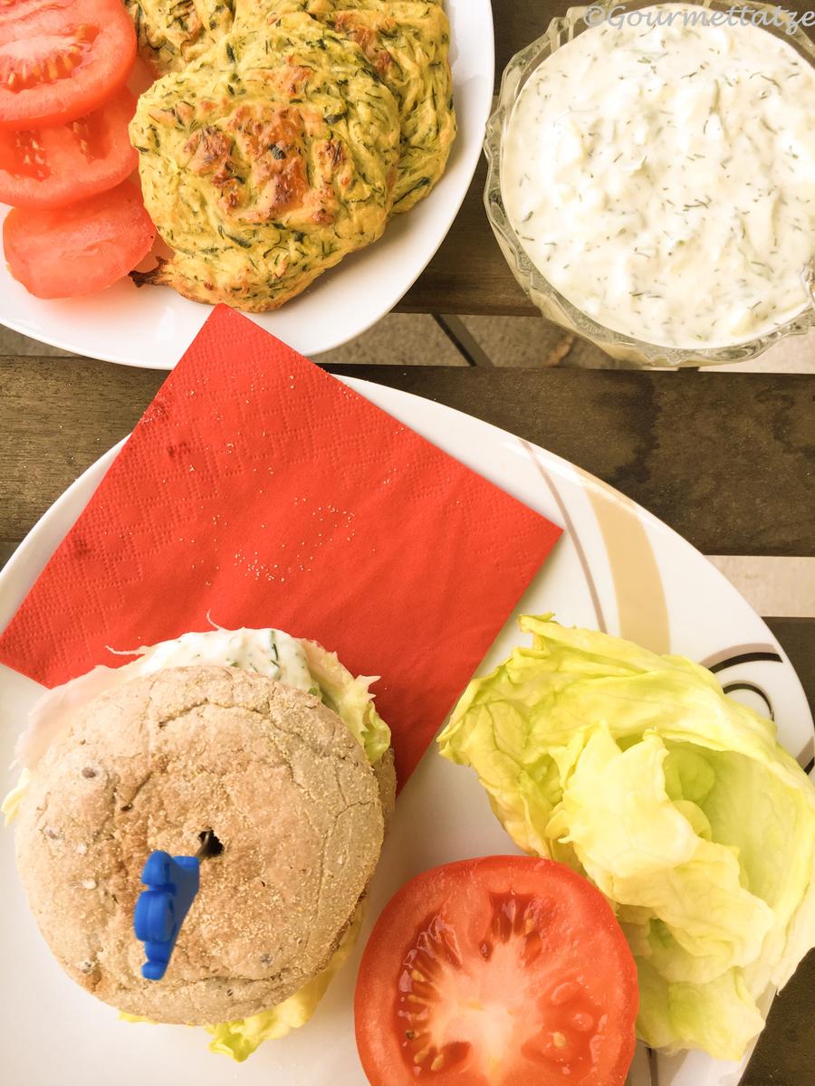 Rezeptbild: Zucchini-Burger