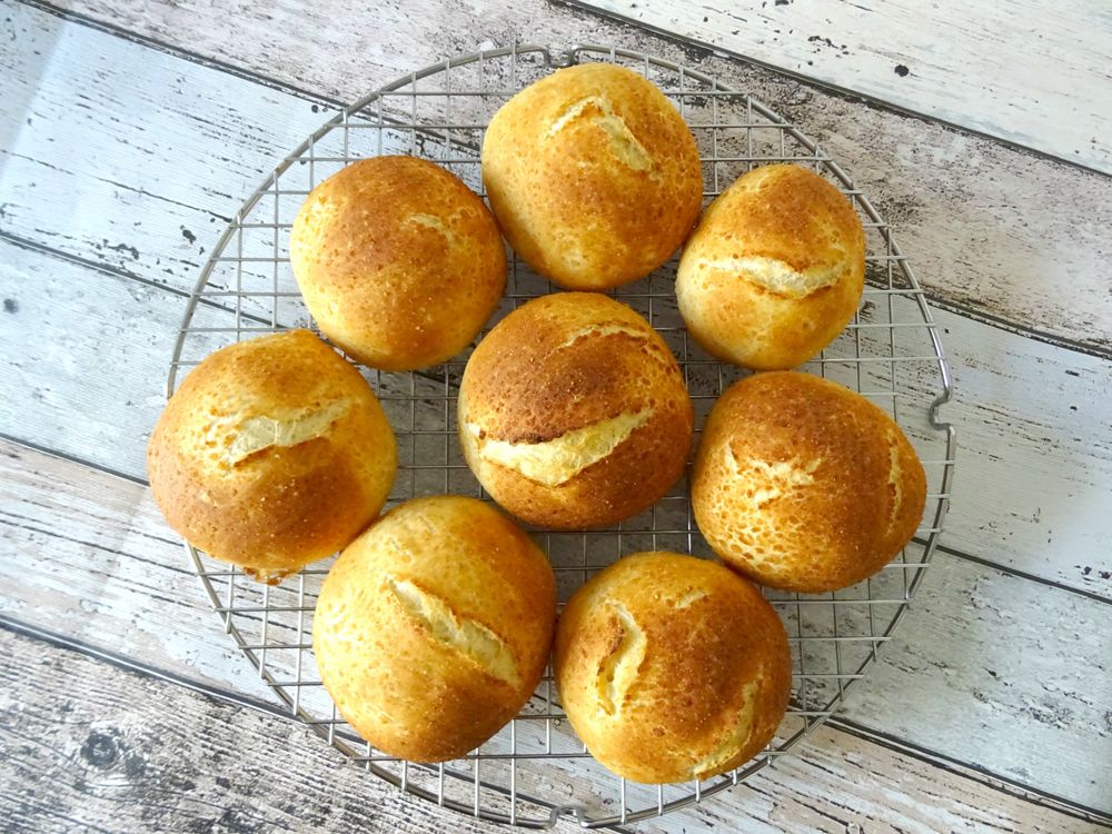 Rezeptbild: Brötchen mit Tiger-Leoparden-Kruste