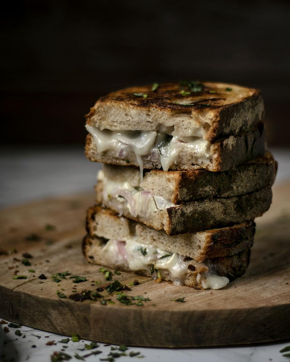 Rezeptbild: Gegrilltes Käsebrot mit Ziegenkäse