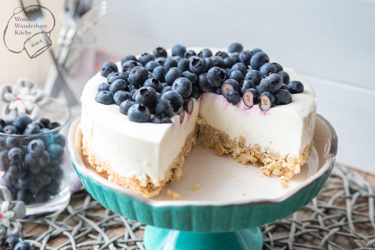 Rezeptbild: No-Bake-Torte: Quarktorte mit Heidelbeeren