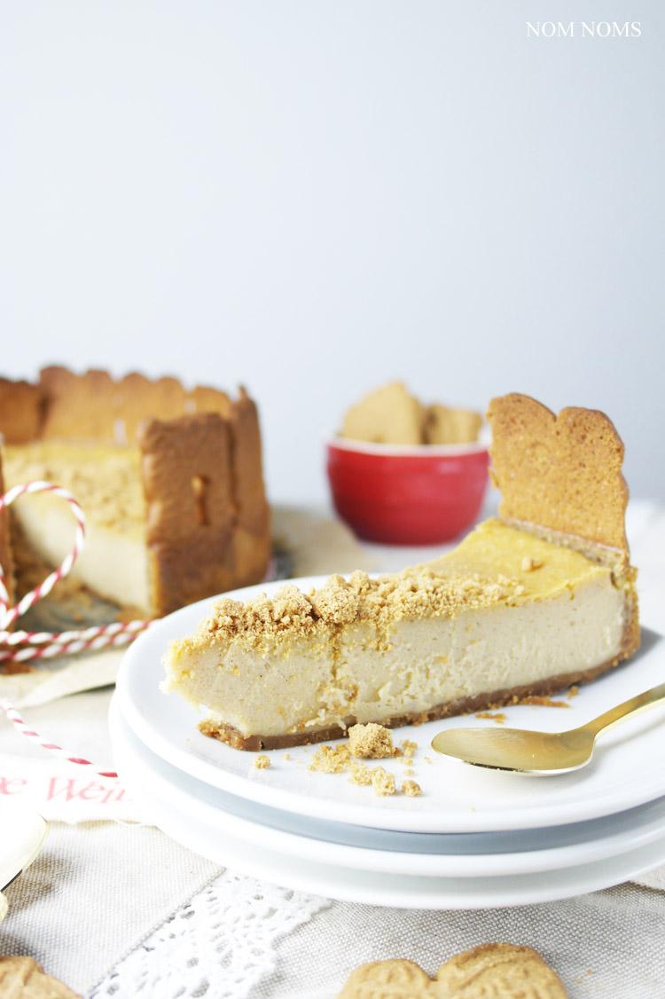 Rezeptbild: veganer spekulatius käsekuchen