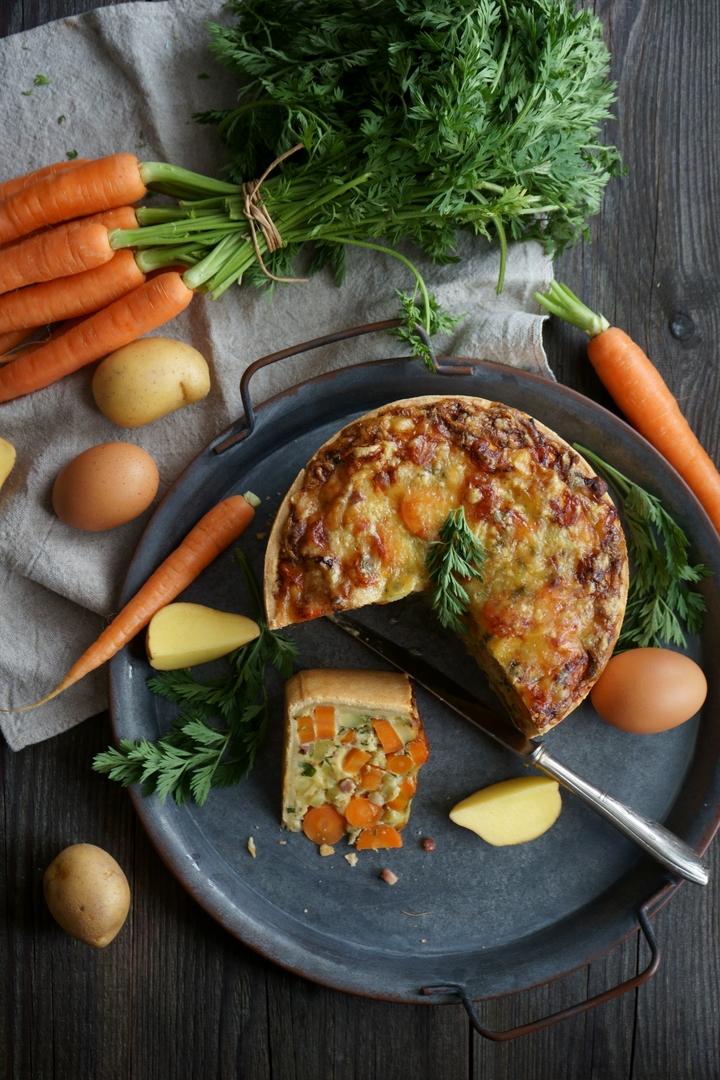 Rezeptbild: Herzhafte Möhren Quiche