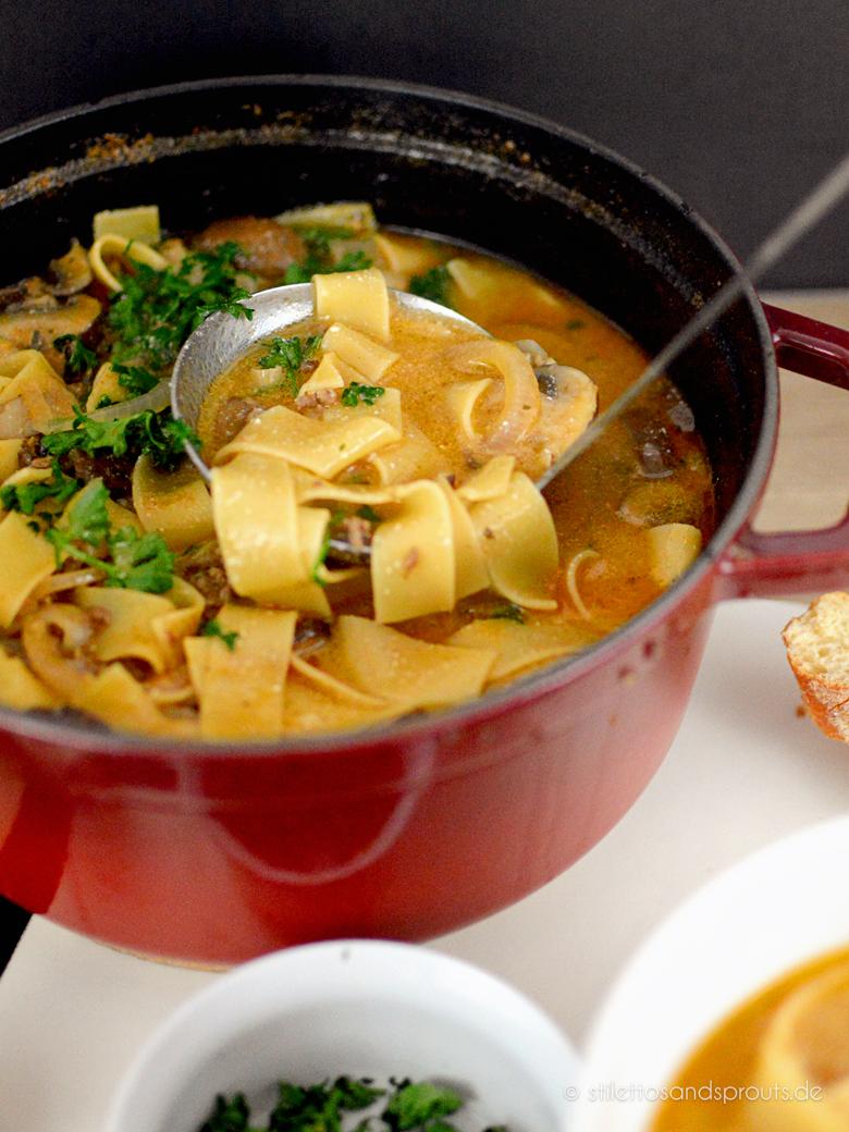 Rezeptbild: Boeuf Stroganoff Suppe
