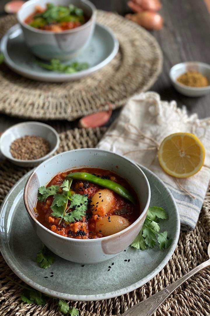 Rezeptbild: Orientalische Linsensuppe mit Ras el Hanout & Kreuzkümmel