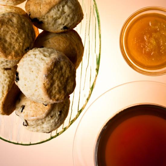 Rezeptbild: Scones, Orangenmarmelade & mein Earl Grey