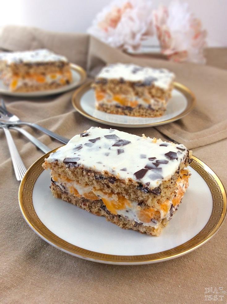 Rezeptbild: Stracciatellakuchen mit Aprikosen