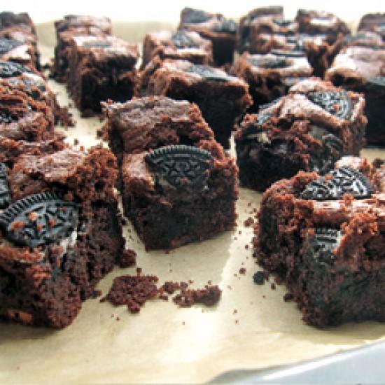 Rezeptbild: Schoko-Oreo-Brownies