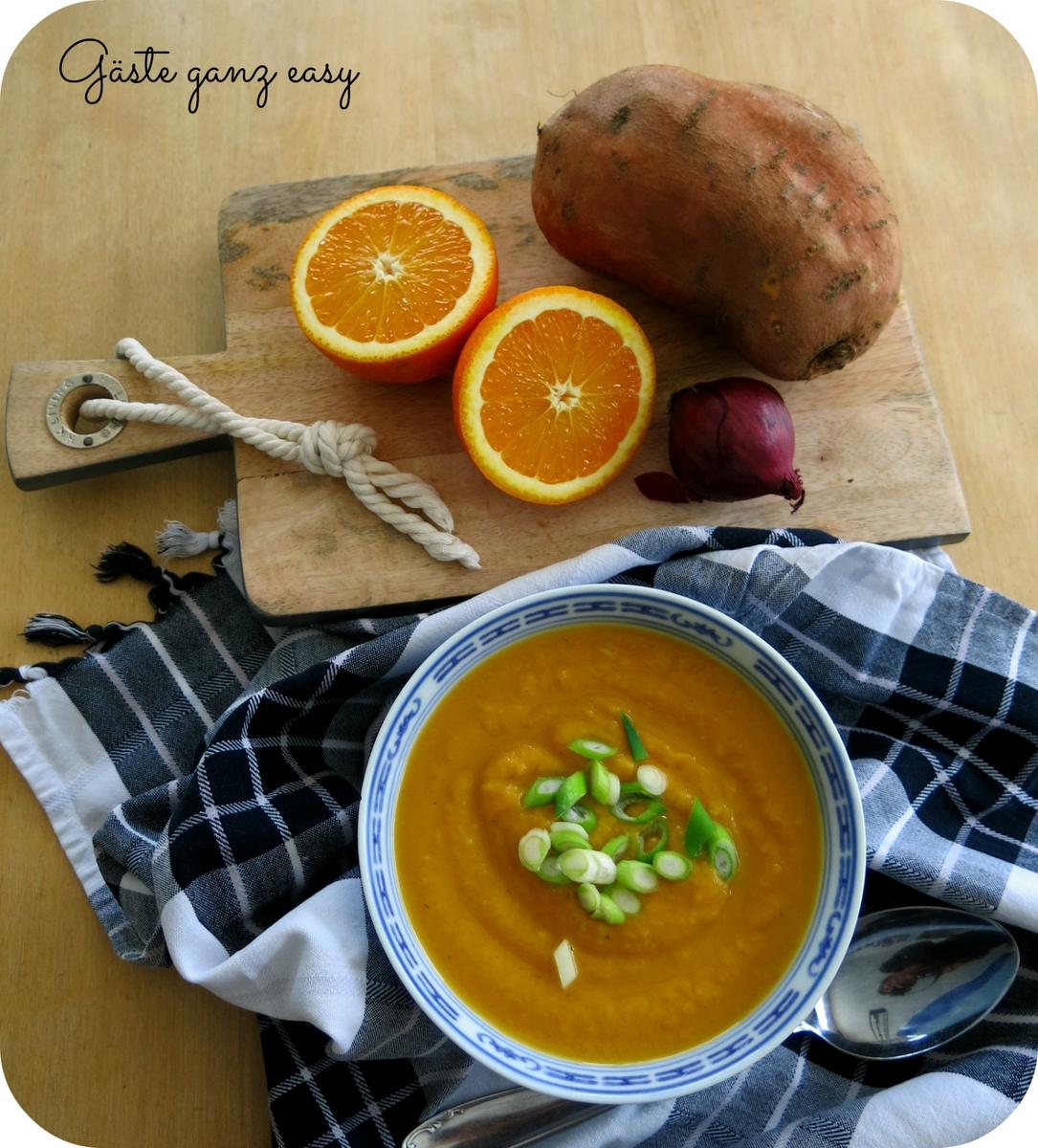 Süßkartoffelsuppe mit Ingwer und Orange von gaesteganzeasy • Delicat.io