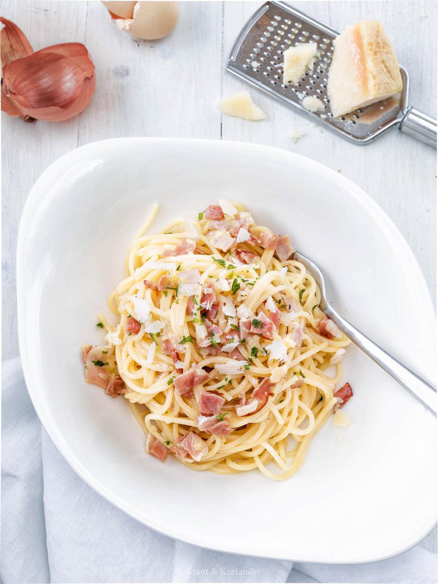 Rezeptbild: Einfache Spaghetti Carbonara