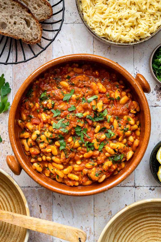 Rezeptbild: Marokkanischer Weiße Bohnen Eintopf (Loubia)