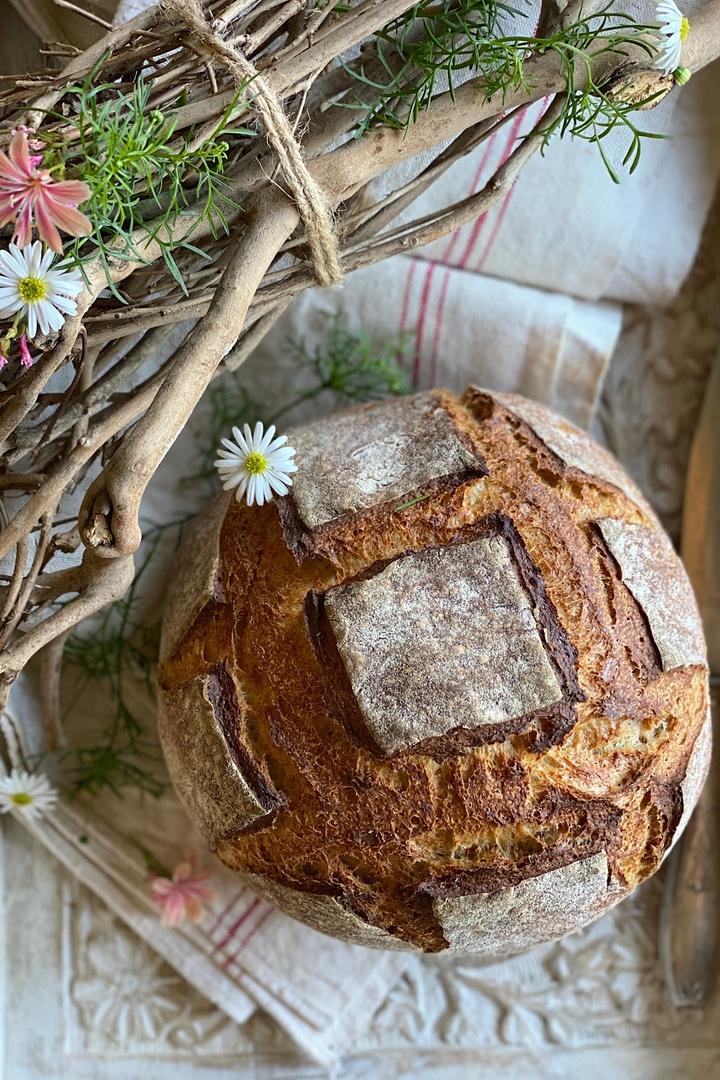 Rezeptbild: Krustenbrot mit Buttermilch – einfach & knusprig