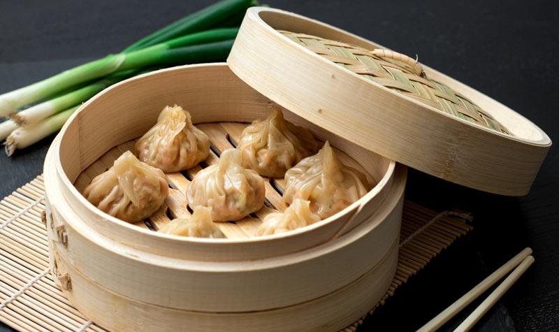 Rezeptbild: Einfache Jiaozi mit Garnelenfüllung