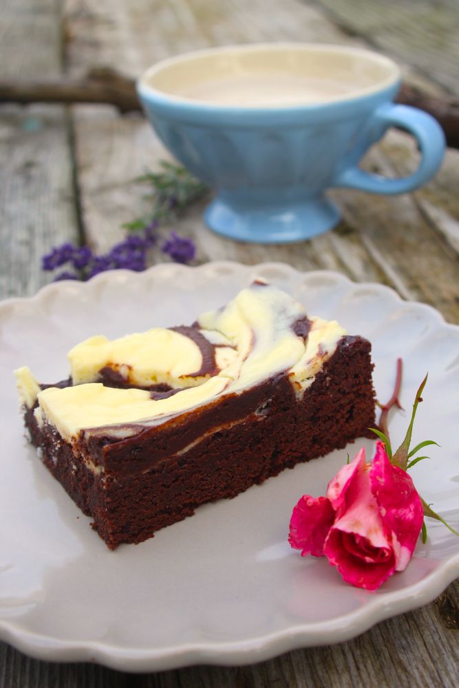 Rezeptbild: Brownie-Cheesecake-Swirl