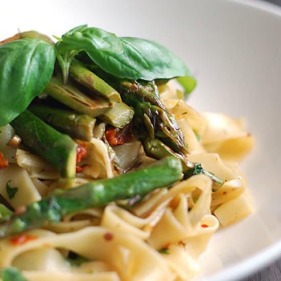 Rezeptbild: Spargelpasta