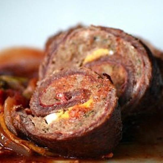 Rezeptbild: Farsu Magru - Sizilianischer Rollbraten