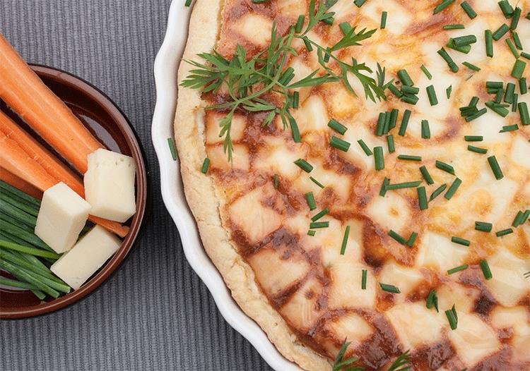 Rezeptbild: Möhren-Quark-Quiche