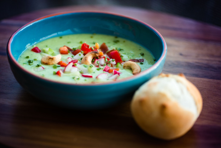 Rezeptbild: Würzige Gurkenkaltschale
