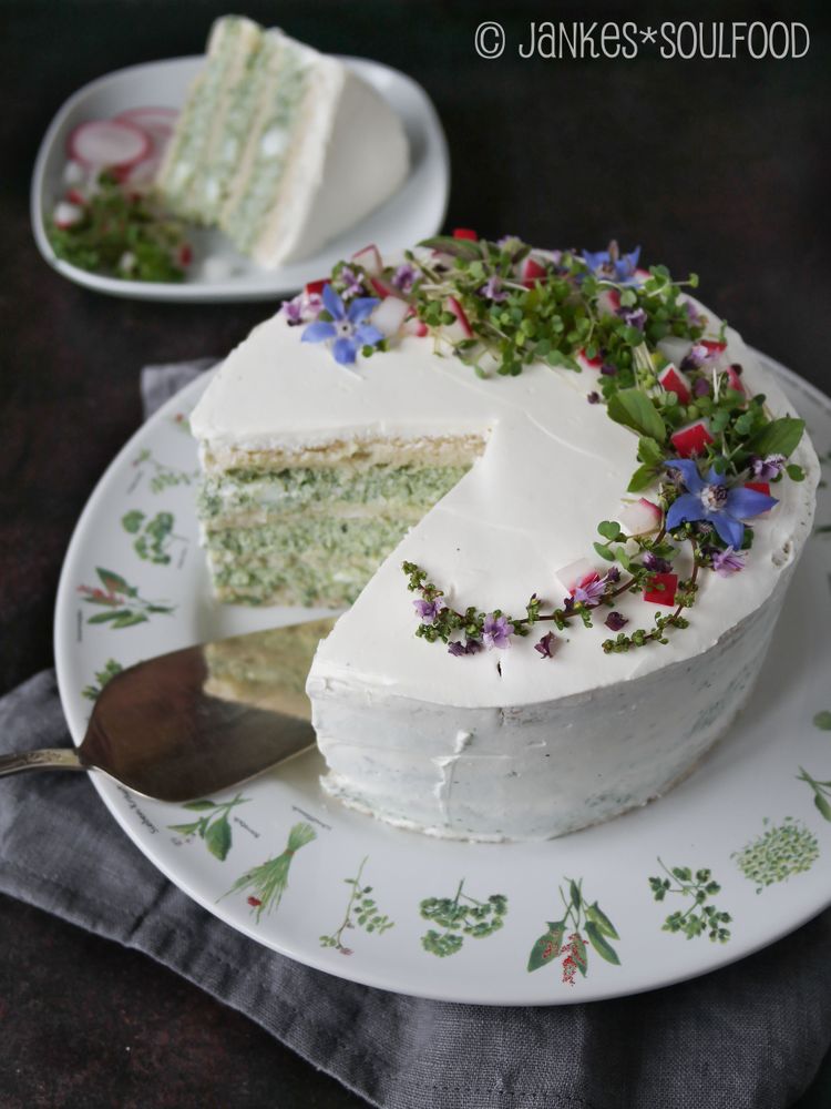 Rezeptbild: Grüne-Soße-Sandwichtorte