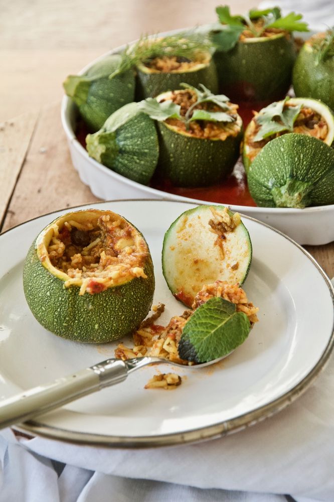 Rezeptbild: Kadu Shekampor-e Fendjani - Gefüllte Rondini nach persischer Art
