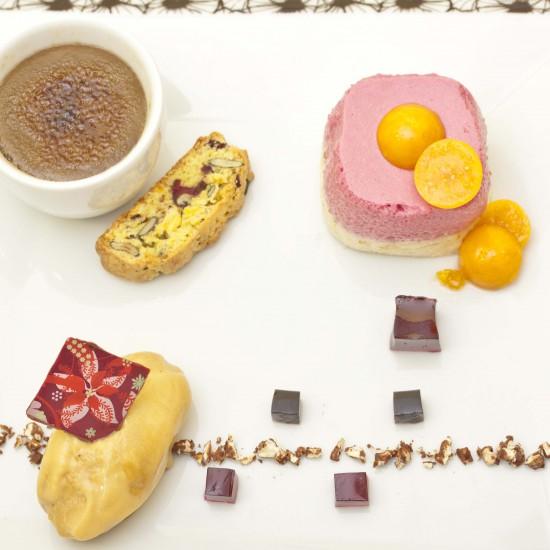 Rezeptbild: Kürbis, Espresso, Hibiskus, Physalis