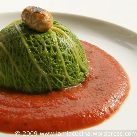 Rezeptbild: Wirsing-Marroni-Köpfli
