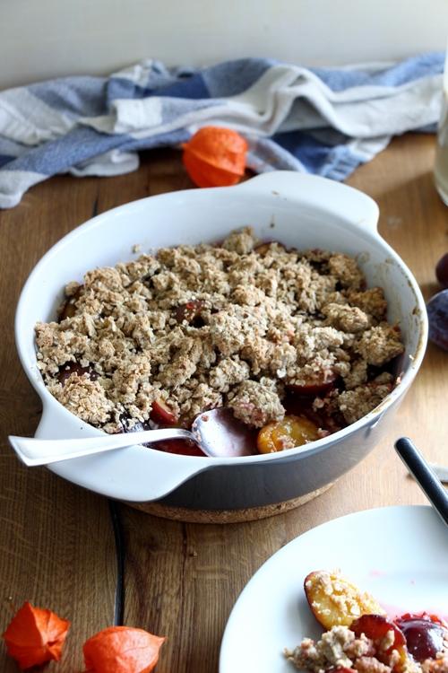 Rezeptbild: Zwetschgen Crumble