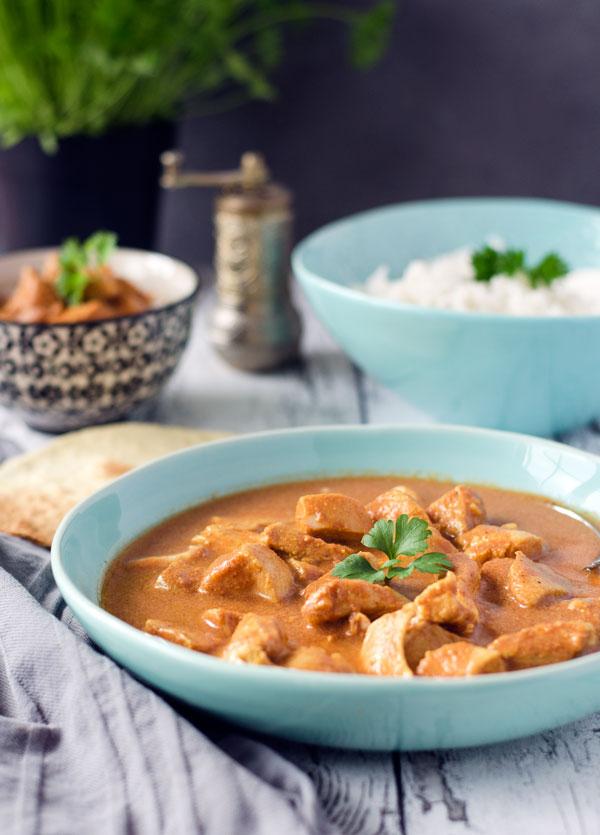 Rezeptbild: kalorienarmes Butterchicken