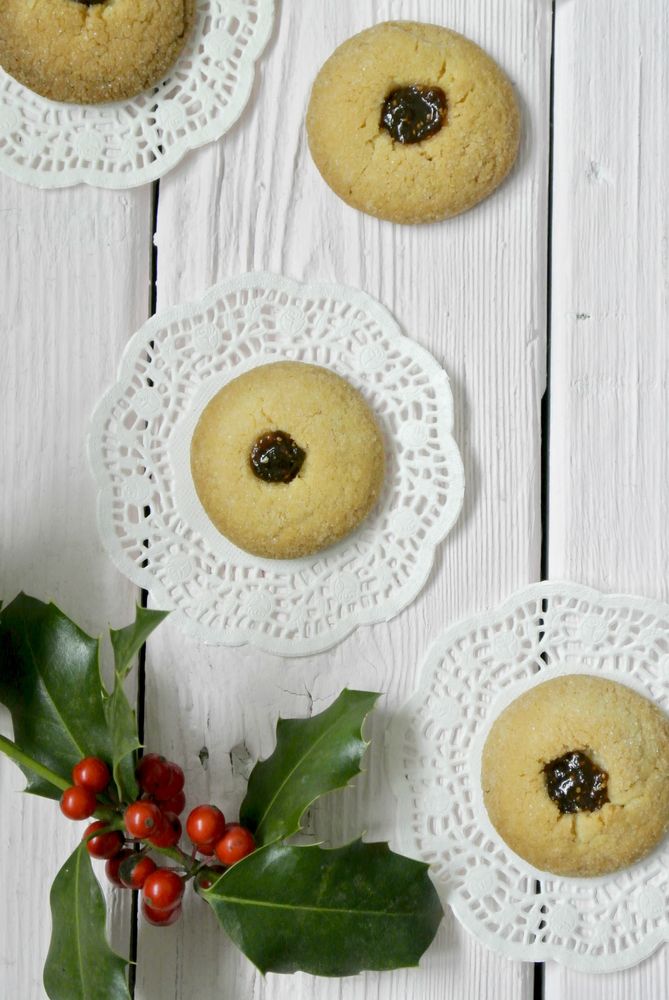 Rezeptbild: Vanille Kekse mit Marmelade