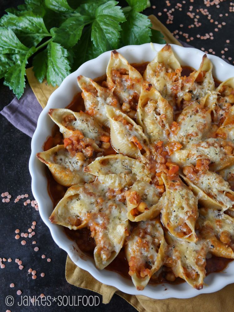 Rezeptbild: Conchiglioni mit vegetarischer Bolo