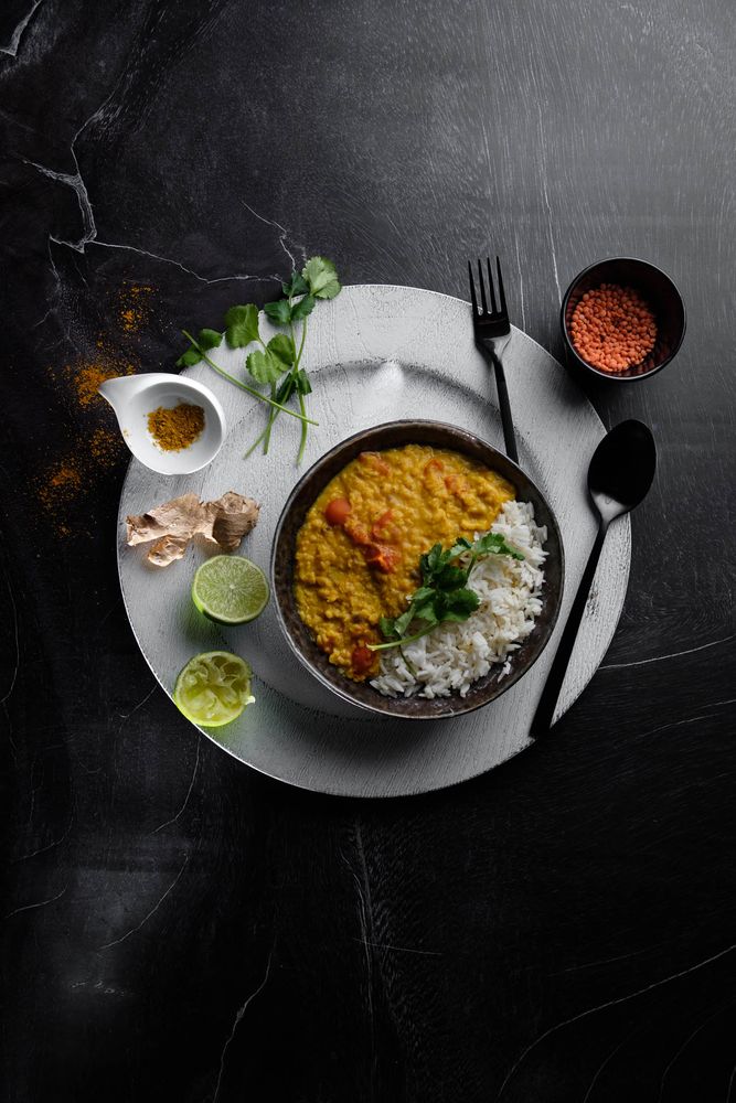 Rezeptbild: Veganes Linsen-Curry