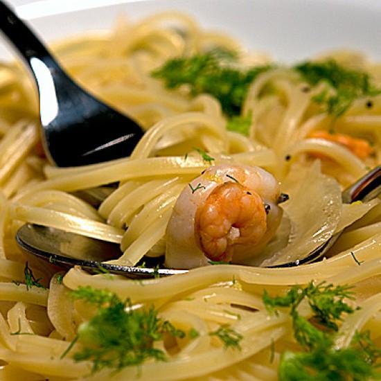 Rezeptbild: Linguine mit Fenchel-Orangen-Sauce